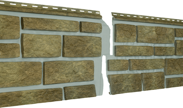 Изображение товара Сайдинг Ю-Пласт (ПВХ).0290.Н. Стоун-Хаус С-Лок Таганай (1.95м, вулканический)