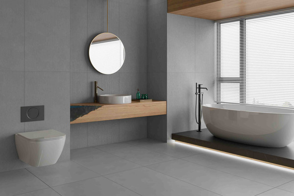 Изображение товара Плитка ENNFACE Balance Grey Impact Matt + Rellef (600x1200)