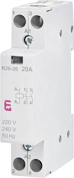 Изображение товара Контактор Eti R 20-20 230V AC 20A AC1 / 002461210