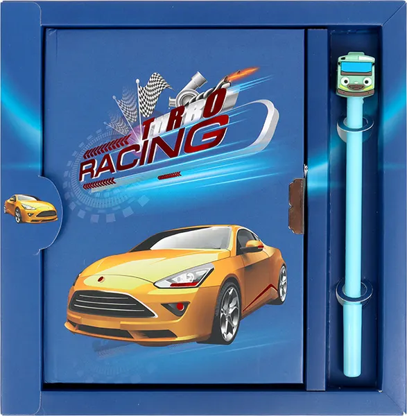 Изображение товара Записная книжка Darvish Turbo Racing. С ручкой / DV-15946-3 (50л)