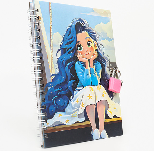 Изображение товара Блокнот Darvish Девочка с синими волосами / DV-15940-3 (48л)