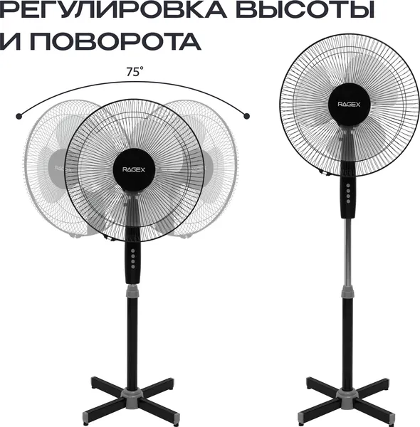 Изображение товара Вентилятор RAGEX R1205-000 (черный)