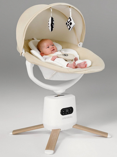 Изображение товара Качели для новорожденных Amarobaby Jolly swing / AB25-22JOLLY/3300 (молочный)