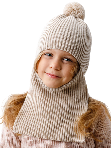 Изображение товара Балаклава детская Amarobaby Joy / AB-OD25-JY16/03-52 (р. 52-54, бежевый)