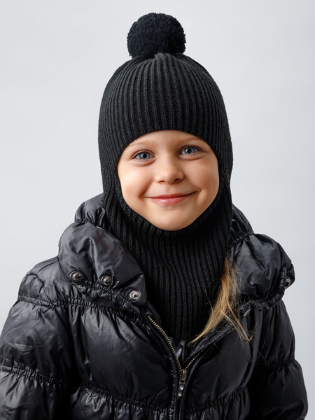 Изображение товара Балаклава детская Amarobaby Joy / AB-OD25-JY16/09-54 (р.54-56, черный)