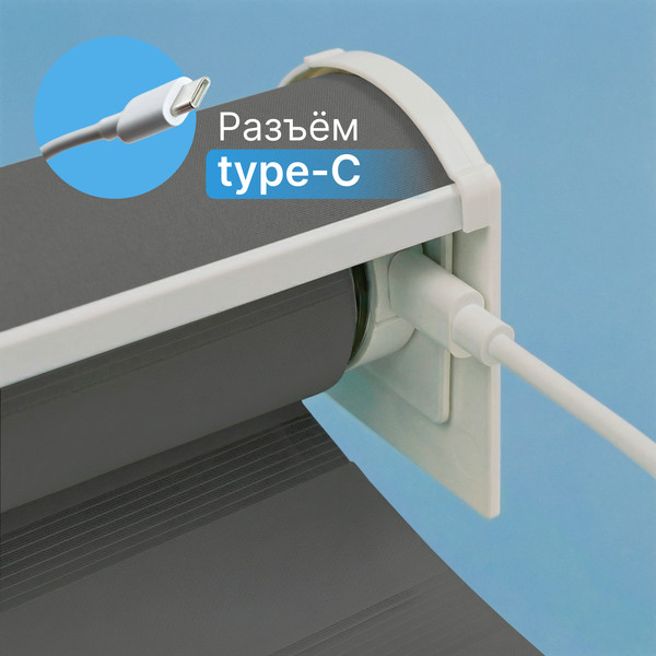 Изображение товара Рулонная электроштора Эскар День-ночь 220х200 / 88815 (серый)