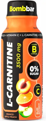 Изображение товара L-карнитин Bombbar Апельсин-яблоко-персик (12x100мл)