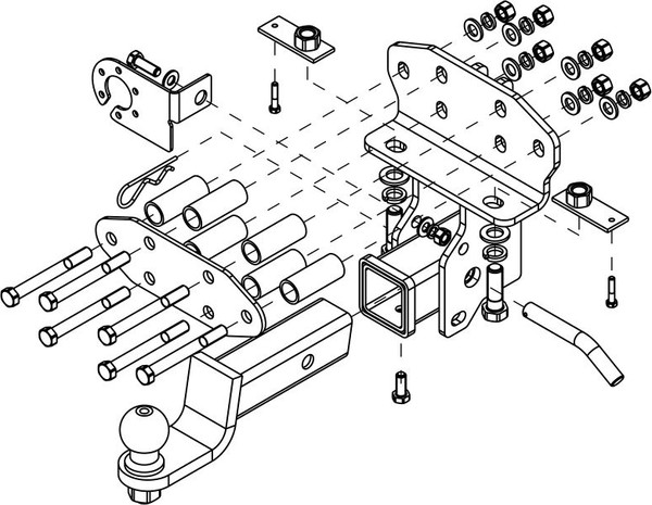 Изображение товара Фаркоп Avtos TY 53 (для Toyota Land Cruiser 200 2007-2021)