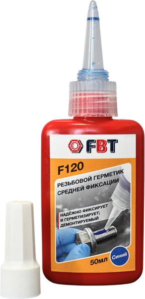 Герметик анаэробный FBT F120 Резьбовой средней фиксации / 64204150F (50мл) — фото 6
