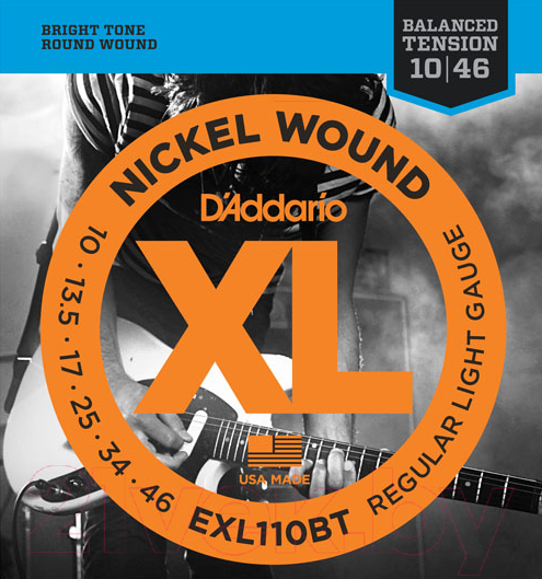 Изображение товара Струны для электрогитары D'Addario EXL-110BT