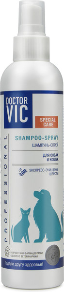 Изображение товара Шампунь для животных Doctor VIC Для экспресс очищения шерсти собак и кошек (250мл)
