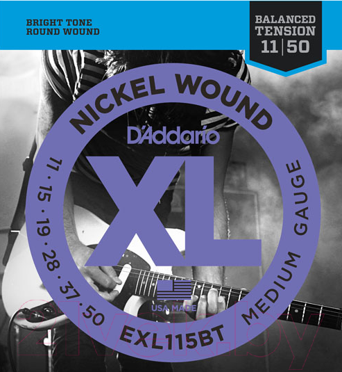 Изображение товара Струны для электрогитары D'Addario EXL-115BT