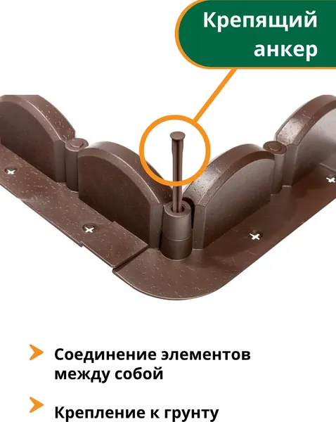 Изображение товара Бордюр садовый Мастер Сад Волна МС Б-43.09.09-ПП / 82652-К-Короб