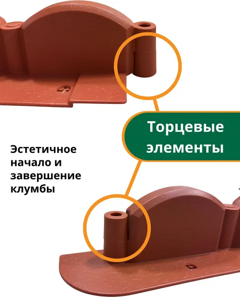 Изображение товара Бордюр садовый Мастер Сад Волна МС Б-43.09.09-ПП / 82652-З-Короб
