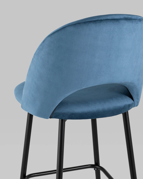 Изображение товара Стул Stool Group Меган SN / LV-122-H58-01B-01 (велюр пыльно-синий)