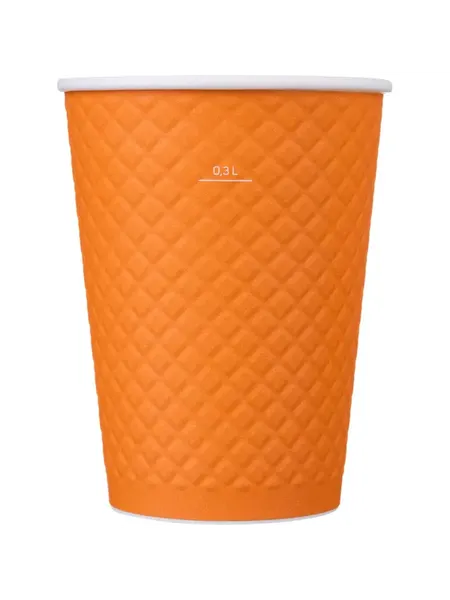 Изображение товара Набор бумажных стаканов Суперпак Waffle Color двухслойные 300мл (25шт)