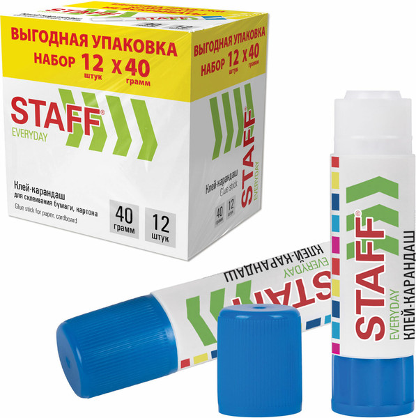 Изображение товара Клей-карандаш Staff Everyday / 273019 (12шт)