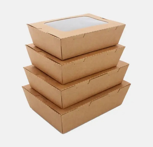 Изображение товара Набор одноразовых контейнеров Суперпак Eco ланч-боксы 600мл 150x115x50 (50шт)