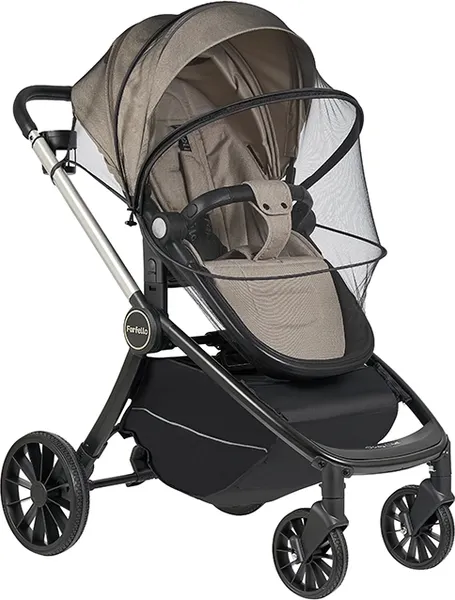 Изображение товара Детская универсальная коляска Farfello 2в1 Baby shell / BS-13 (бежевый/комби рама)