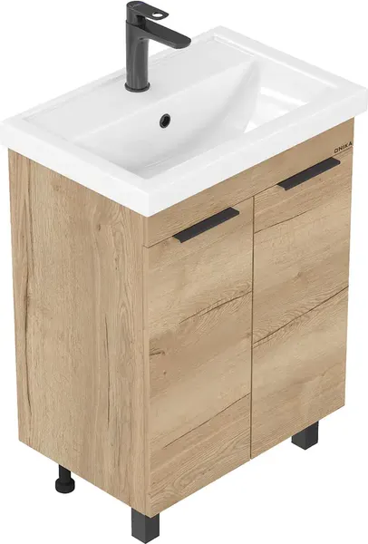 Изображение товара Тумба с умывальником Onika Легран 50 напольная 105040 + Kirovit Фостер 50