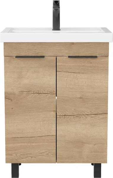 Изображение товара Тумба с умывальником Onika Легран 50 напольная 105040 + Kirovit Фостер 50