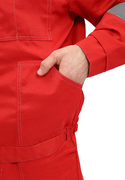 Изображение товара Комплект рабочей одежды УРСУС Легион КОС817-242 (красный/черный, 44-46/182-188)