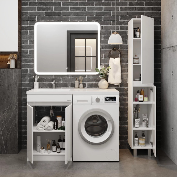 Изображение товара Тумба с умывальником Onika Нова 58 105802 + Madera Kamilla 120 R