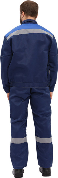Изображение товара Комплект рабочей одежды УРСУС Легион КОС817-002 (темно-синий/василек, 48-50/170-176)