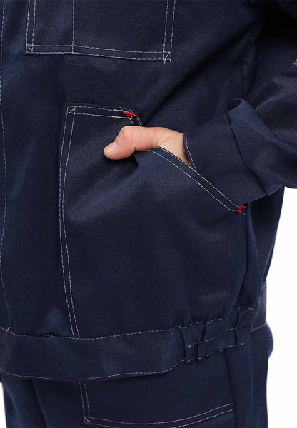 Изображение товара Комплект рабочей одежды УРСУС Легион КОС817-003 (темно-синий/оранжевый, 44-46/170-176)