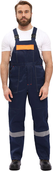 Изображение товара Комплект рабочей одежды УРСУС Легион КОС817-003 (темно-синий/оранжевый, 52-54/170-176)
