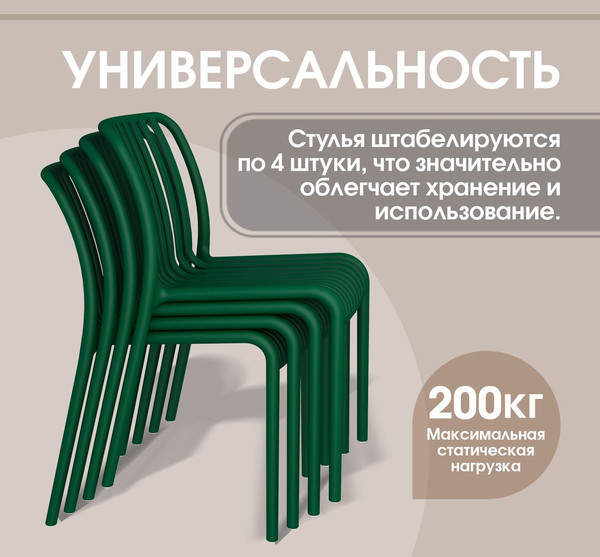 Изображение товара Обеденная группа Sheffilton SHT-DS325 (темно-зеленый/черный муар)