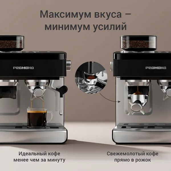 Изображение товара Кофемашина Redmond CM740 (черный)