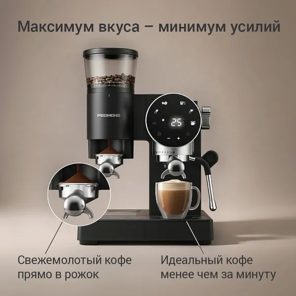Изображение товара Кофемашина Redmond CM741 (черный)