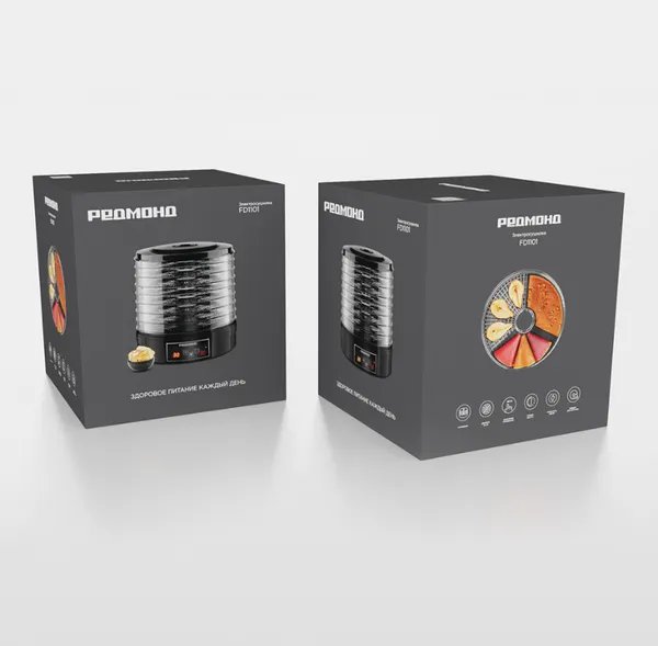 Изображение товара Сушилка для овощей и фруктов Redmond FD1101 (черный)