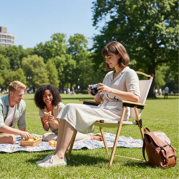 Изображение товара Комплект складной мебели Sundays Стол ZC-CT003 + Кресло Coyote TOS KMT-L 79x50x51 (2шт, белый)