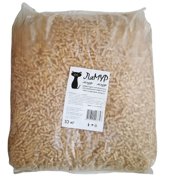 Наполнитель для туалета ЛяМУР Древесный (10кг)