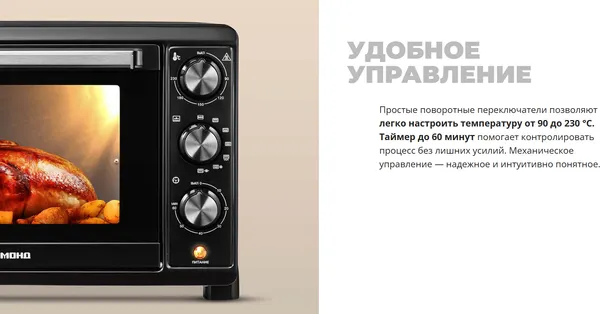 Изображение товара Ростер Redmond OV2101 (черный)
