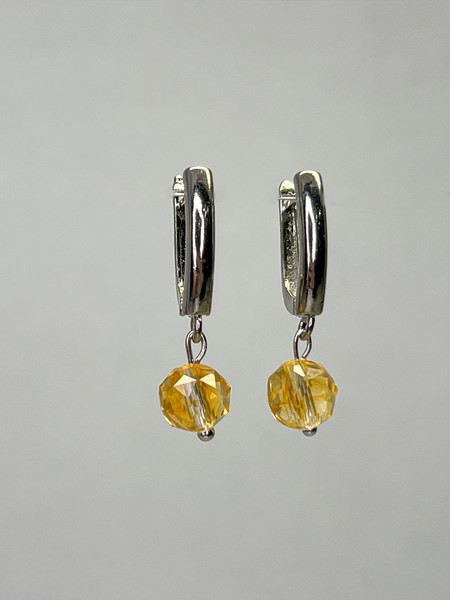 Изображение товара Серьги Wolves Топаз Серебрение 1888 (с бриллиантовой огранкой)