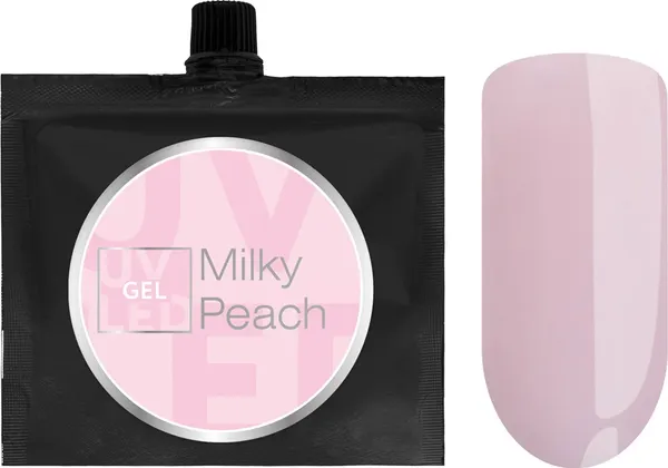 Изображение товара Моделирующий гель для ногтей IRISK ABC тон 15 Milky Peach (100мл, дойпак с дозатором)