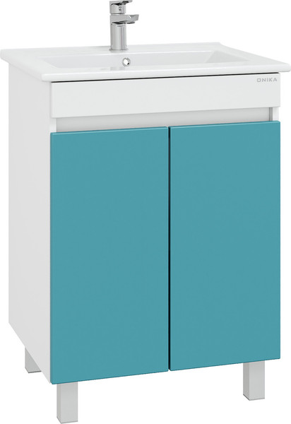 Изображение товара Тумба с умывальником Onika Марви 60 / 106153 + Santek Элина 60 1WH501606 (бирюзовый)