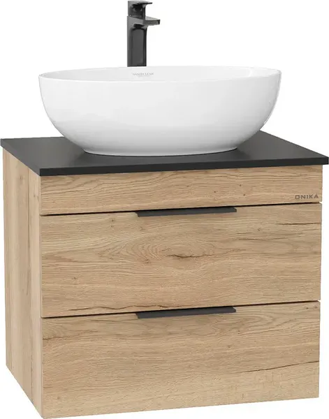 Изображение товара Тумба с умывальником Onika Легран 60.13 подвесная 106162 + Kirovit Фостер 60