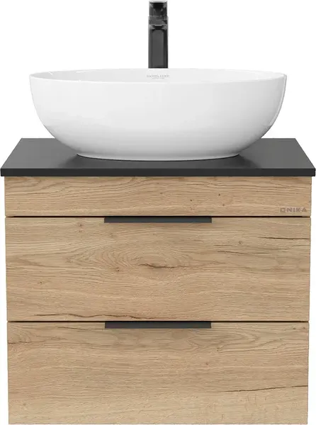 Изображение товара Тумба с умывальником Onika Легран 60.13 подвесная 106162 + Kirovit Фостер 60