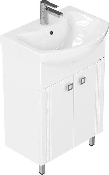 Изображение товара Тумба с умывальником Onika Лига 55.11 105554 + Santek Балтика 55 1WH501702