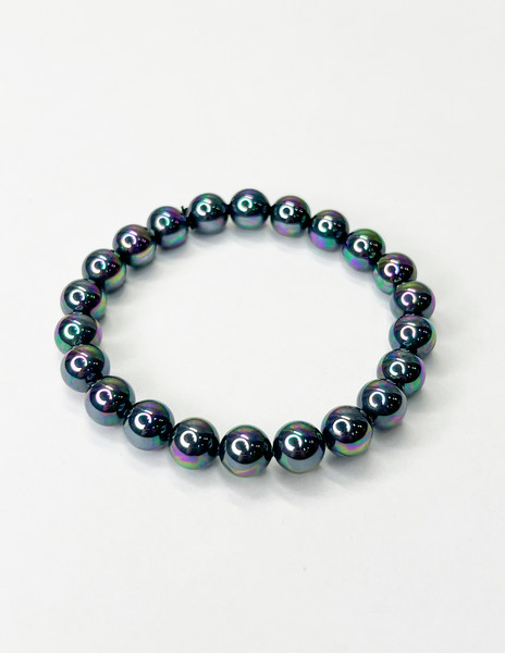 Изображение товара Браслет Wolves Жемчуг Майорка 8мм 1960 (р.16, черный)