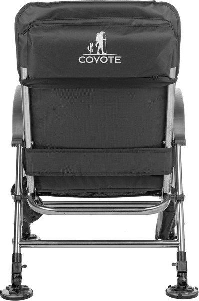 Изображение товара Комплект складной мебели Coyote Стол HYT003 50x80см + Кресло HYK001 (2шт, черный/серый)