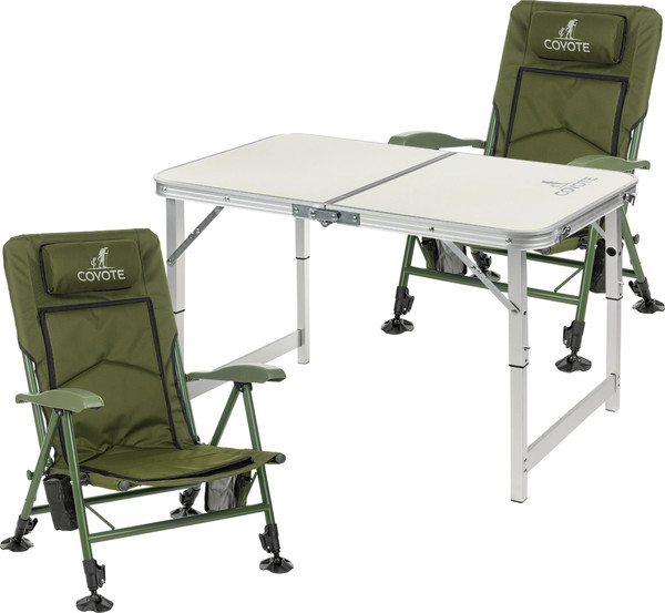 Изображение товара Комплект складной мебели Coyote Стол HYT003 50x80см + Кресло TOS 13 (2шт)