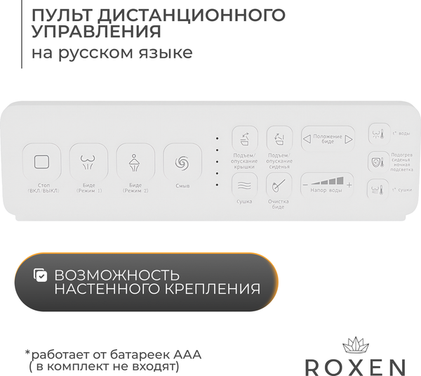Изображение товара Унитаз приставной Roxen Smart Turbo 670300-02 NC