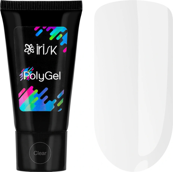 Изображение товара Моделирующий гель для ногтей IRISK PolyGel тон 02 Clear (30г, в тубе)