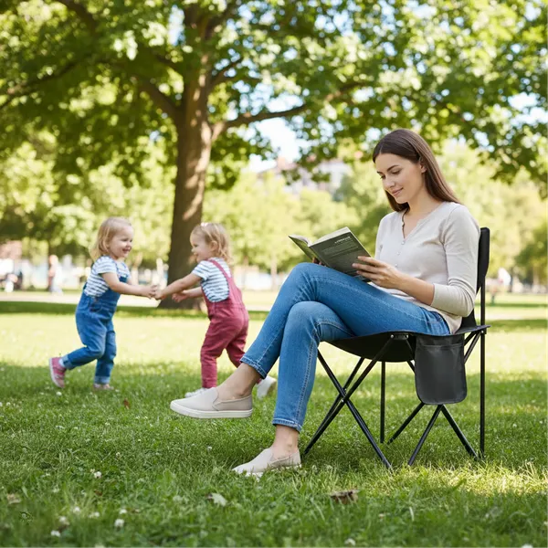 Изображение товара Комплект складной мебели Coyote Стол HYT003 50x80см + Кресло TOS KB-L 39x39x65 (2шт, черный)