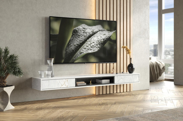 Изображение товара Тумба Woodville ТВ Делора 1.8м (оникс/файерстоун)